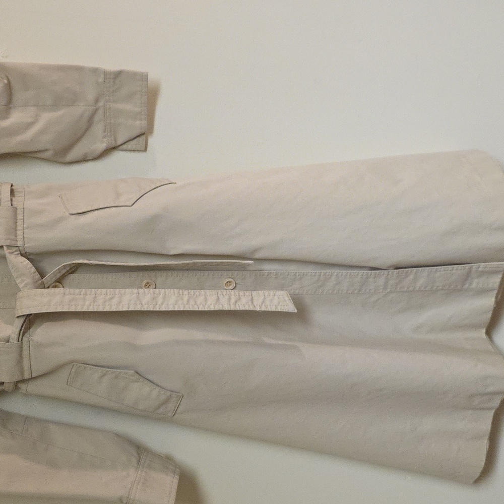 Women's Beige Trench Coat #51 - Picture 3 of 8